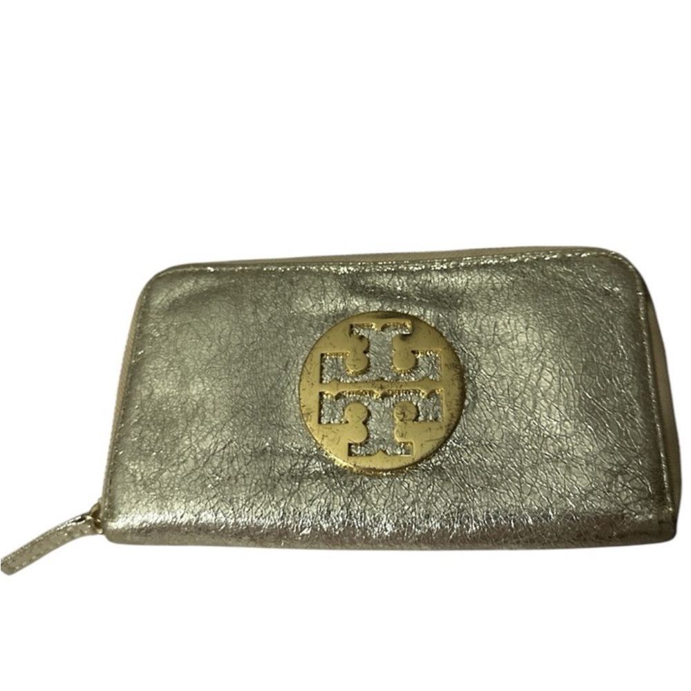 Tory Burch Metallic Gold Wallet